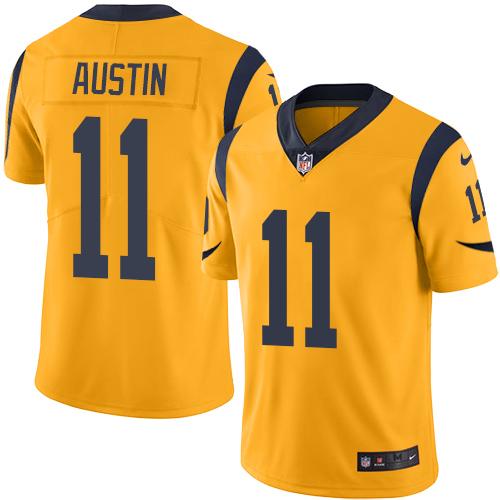Nike Rams #11 Tavon Austin Gold Youth Stitched NFL Limited Rush Jersey